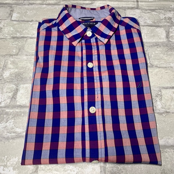 NAUTICA: Boys Short Sleeve Button Up Shirt - Picture 4 of 6